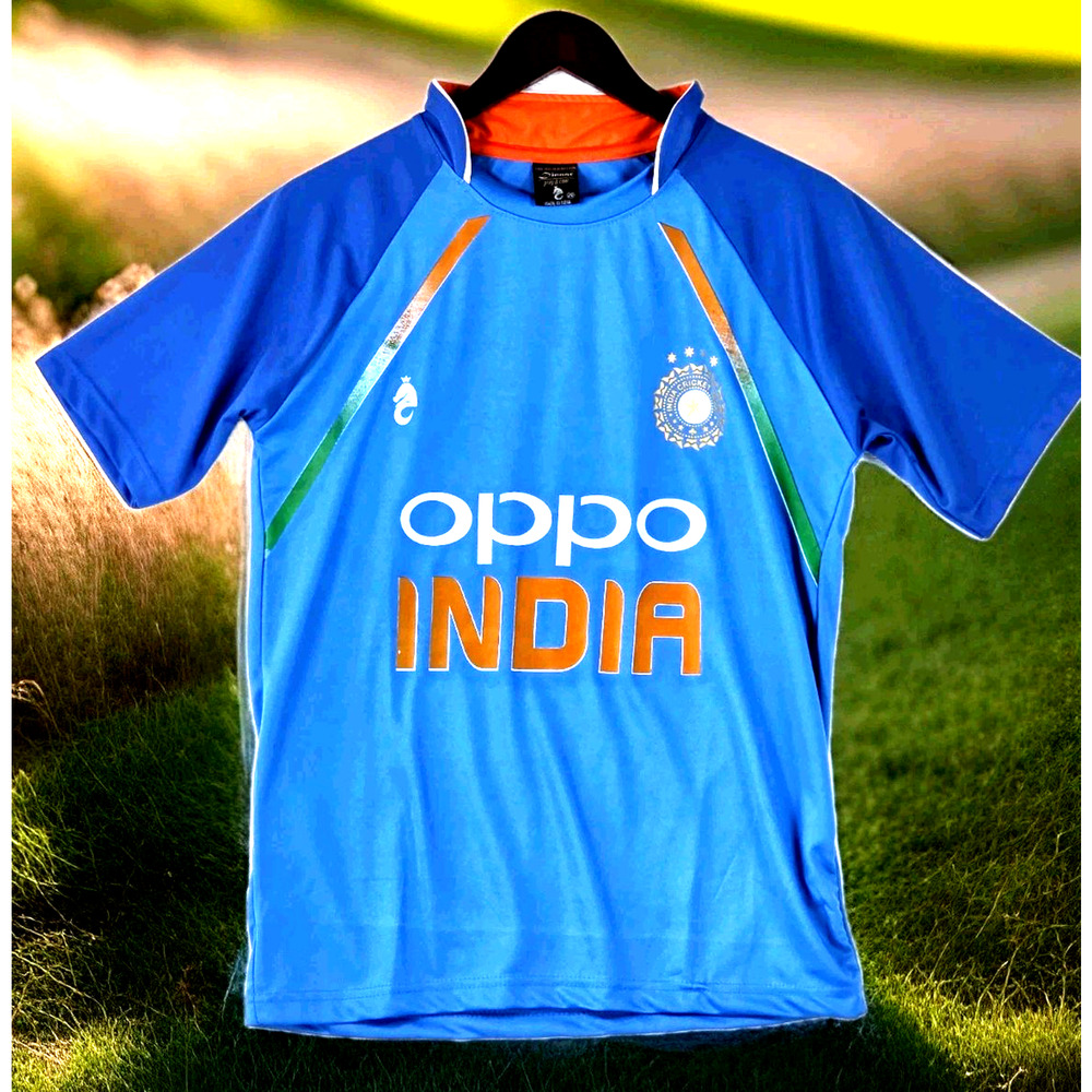 Oppo India Cricket Team Soccer Futbol Jersey Dinaar Men's World Cup Style Medium